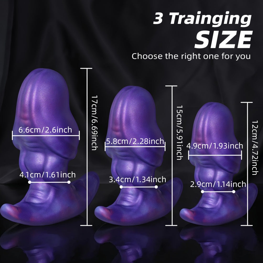 Monster Glans Fist Dildo – Platinum Silicone Big Head Expander | T-Base Wearable