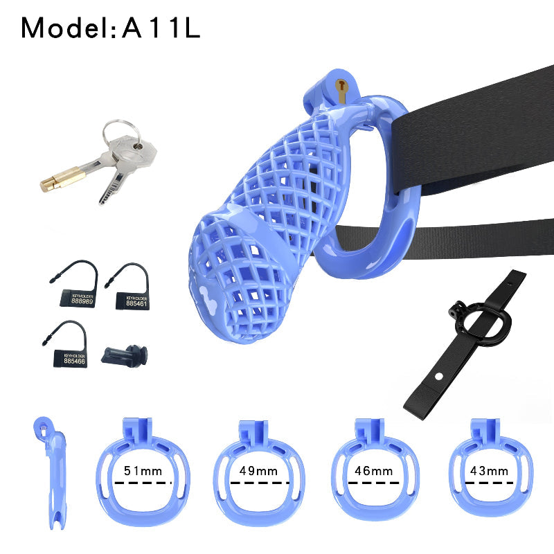Mesh Ventilated Labia Chastity Cage – Multiple Sizes for All-Day Comfort