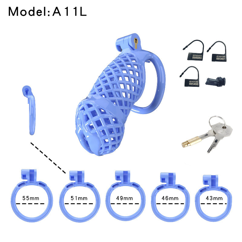 Mesh Ventilated Labia Chastity Cage – Multiple Sizes for All-Day Comfort