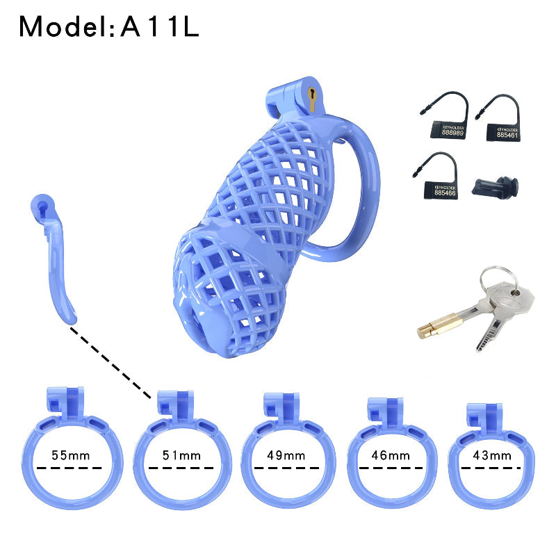Mesh Ventilated Labia Chastity Cage – Multiple Sizes for All-Day Comfort