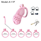 Mesh Ventilated Labia Chastity Cage – Multiple Sizes for All-Day Comfort