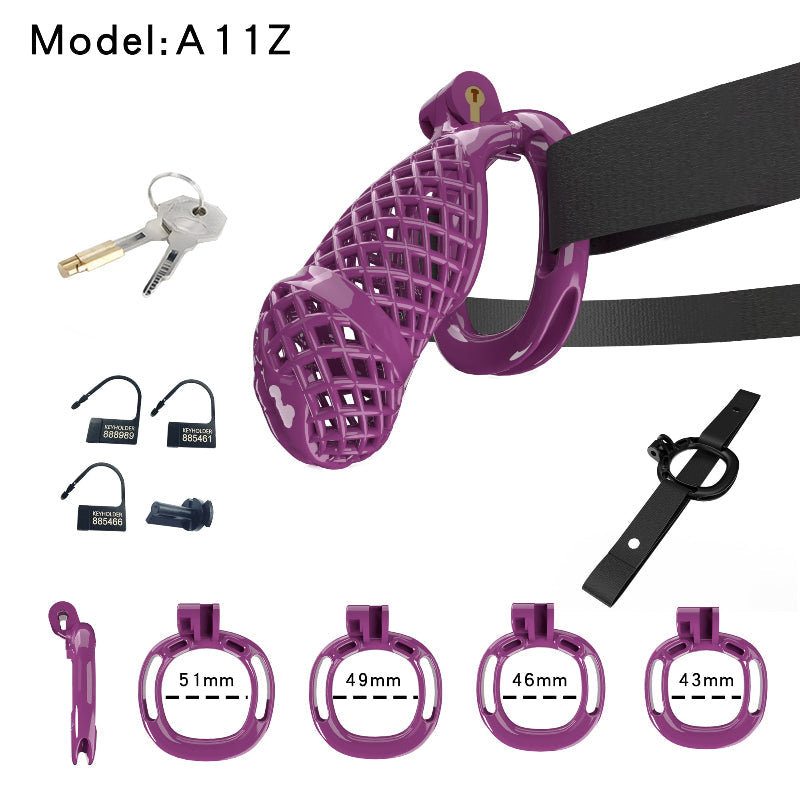 Mesh Ventilated Labia Chastity Cage – Multiple Sizes for All-Day Comfort