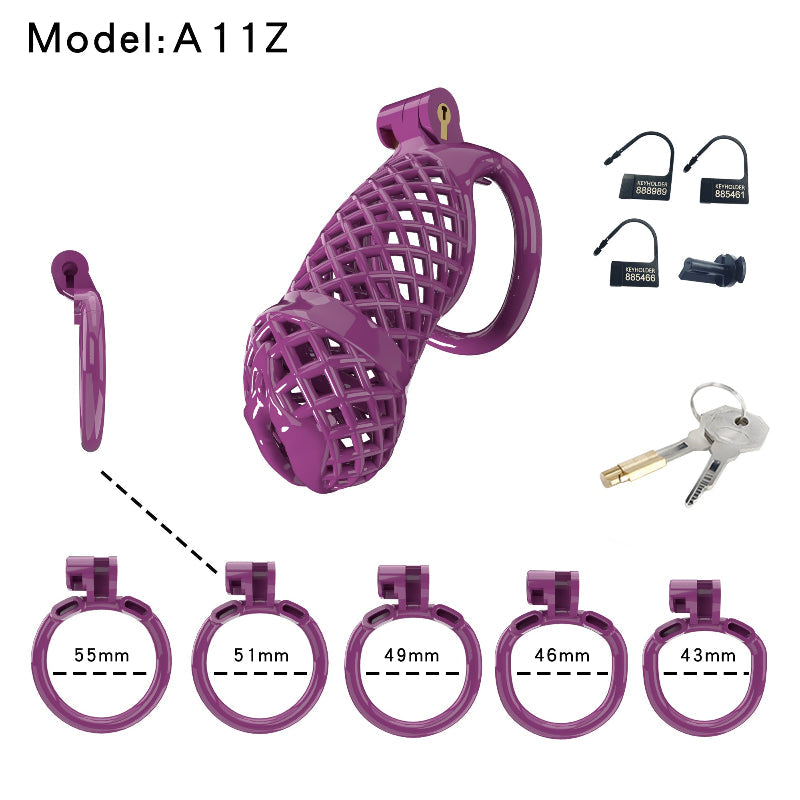 Mesh Ventilated Labia Chastity Cage – Multiple Sizes for All-Day Comfort