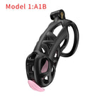 3D Printed Male Chastity Cage with Lock & 5 Rings – Resin Virginity Device for Men