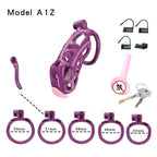 3D Printed Male Chastity Cage with Lock & 5 Rings – Resin Virginity Device for Men