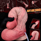 NobleSculpt Squirting Dildo – Bareskin Platinum Silicone | Suction Cup | Domlust