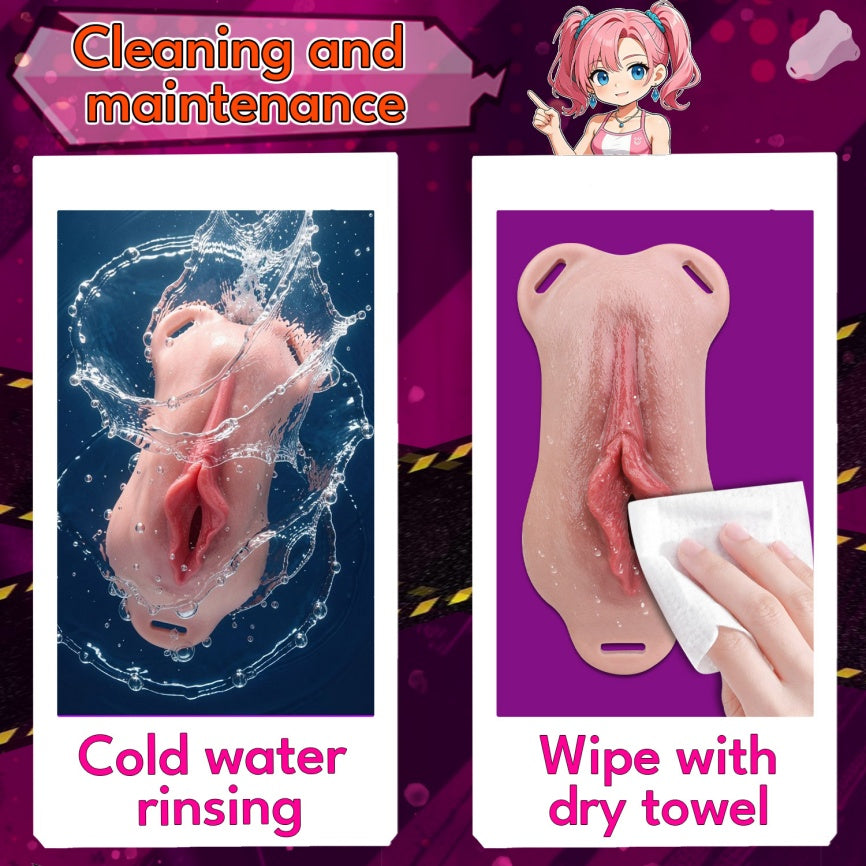 Femboy Silicone Fake Pussy Pants — Wearable Realistic Vagina Strap-On with Bionic Channel