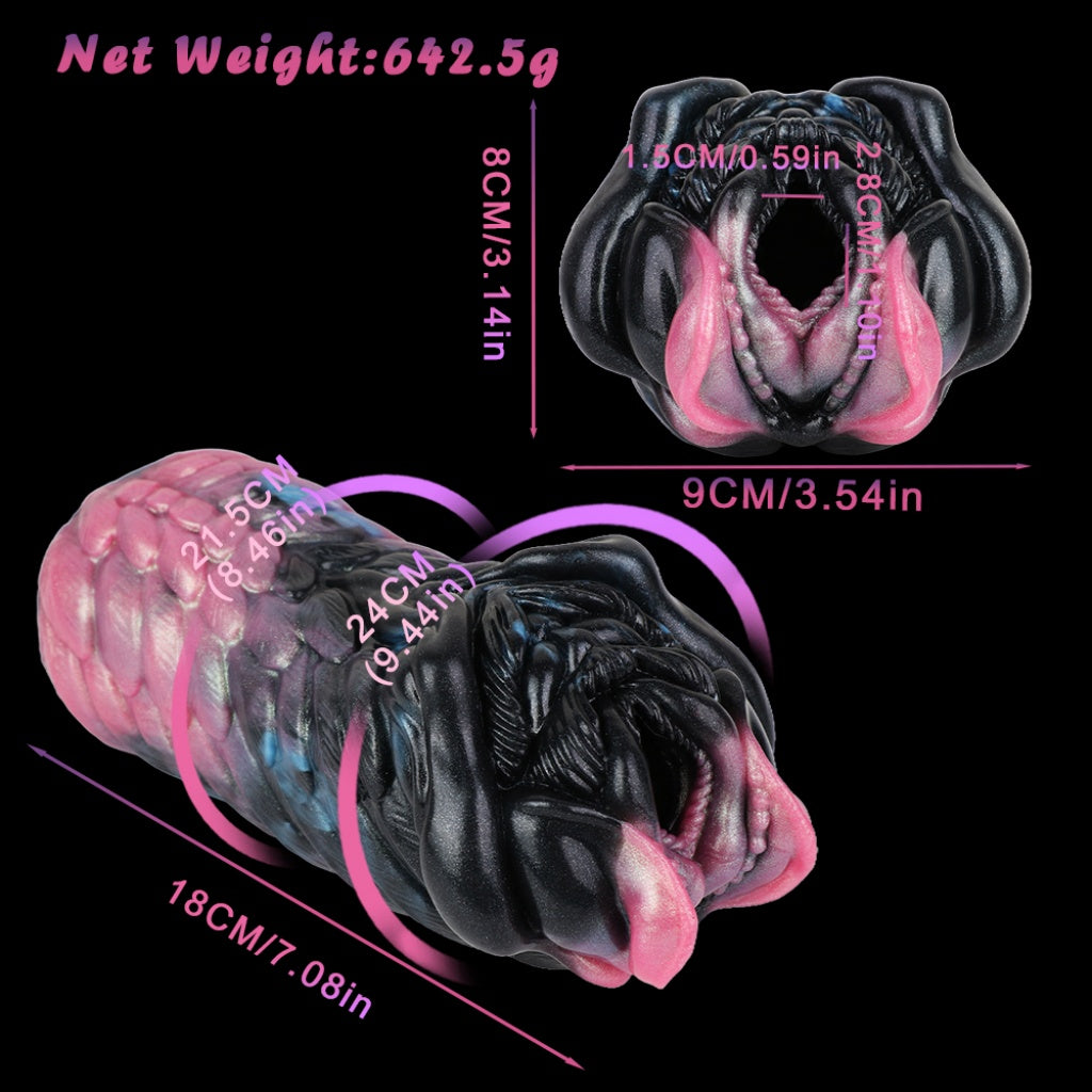 Fantasy Wolf Pussy Pocket Masturbator – Platinum Silicone Beast Fetish Blowjob Sex Toy