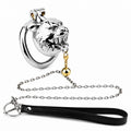 Metal Beast Tiger & Bull Chastity Cage with Bell