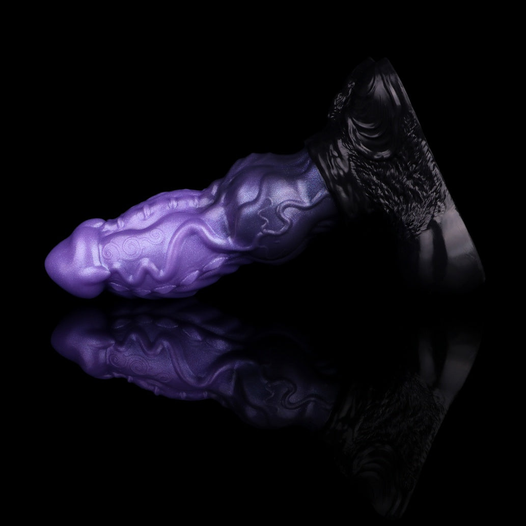 Domlust Dragon Dildo – Dual-Layer Platinum Silicone | Dragon Knot | Scale & Vein Texture | 1.4kg | Suction Cup