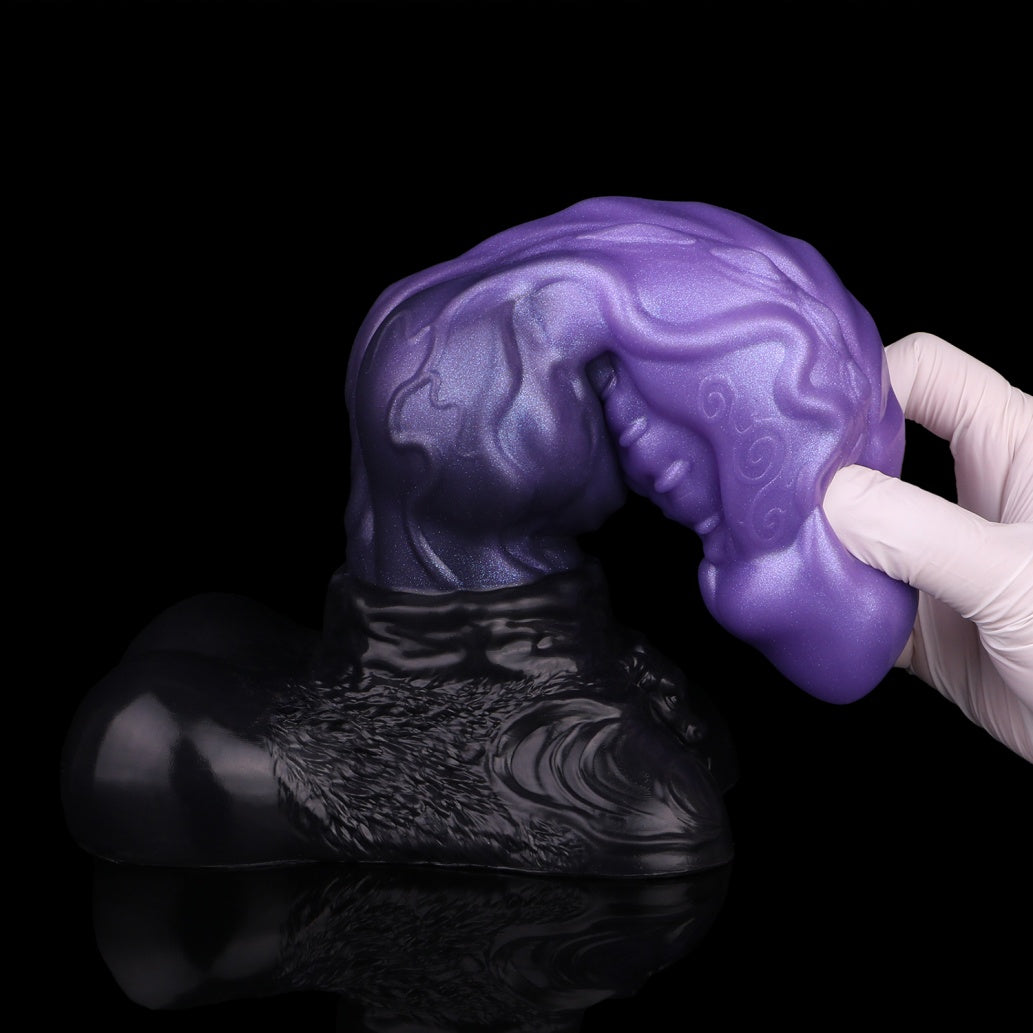 Domlust Dragon Dildo – Dual-Layer Platinum Silicone | Dragon Knot | Scale & Vein Texture | 1.4kg | Suction Cup