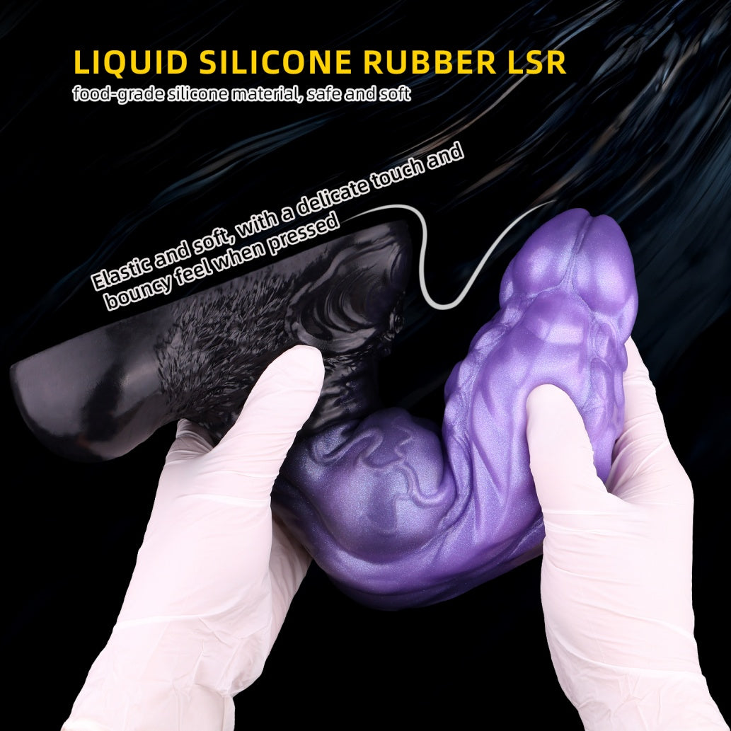 Domlust Dragon Dildo – Dual-Layer Platinum Silicone | Dragon Knot | Scale & Vein Texture | 1.4kg | Suction Cup