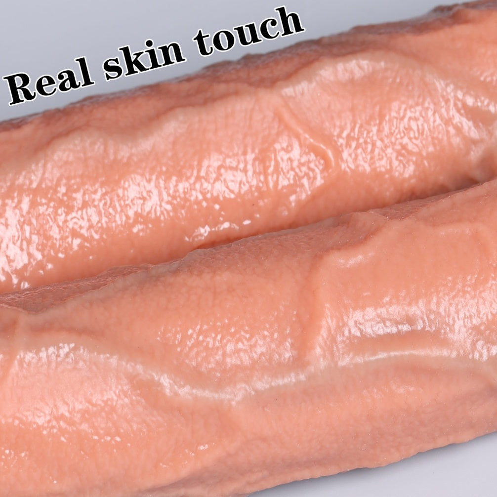 Domlust Extra-Long Realistic Dildo – Soft Silicone Deep Insertion | 12 Inch+ Suction Cup