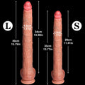 Domlust Extra-Long Realistic Dildo – Soft Silicone Deep Insertion | 12 Inch+ Suction Cup