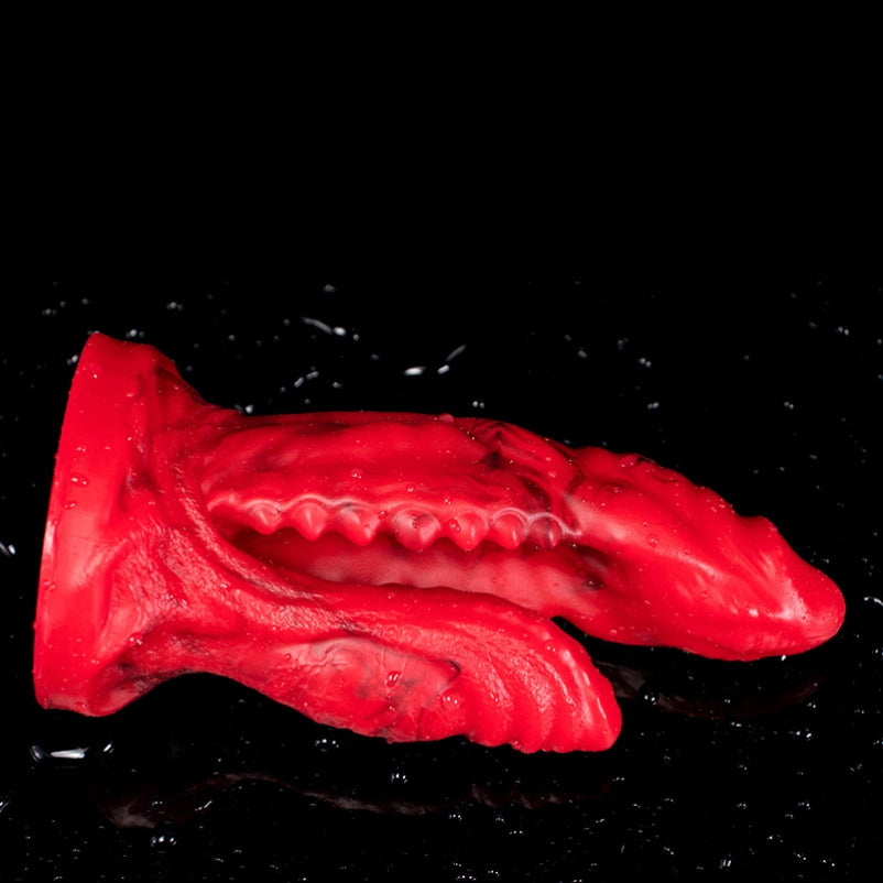 Domlust Double-Ended Dragon Dildo – Platinum Silicone Dual Penetration Fantasy Toy