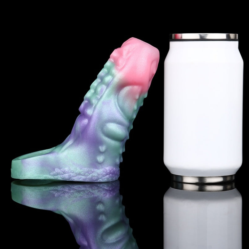 Fantasy Textured Nodule Penis Sleeve Stretcher – Male Sex Toys Silicone Cock Extender