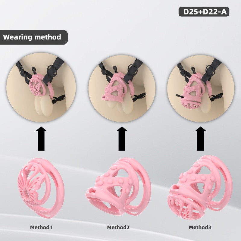 Butterfly Guardian Chastity Cage – Elegant Design, Comfortable Control & Customizable Wear