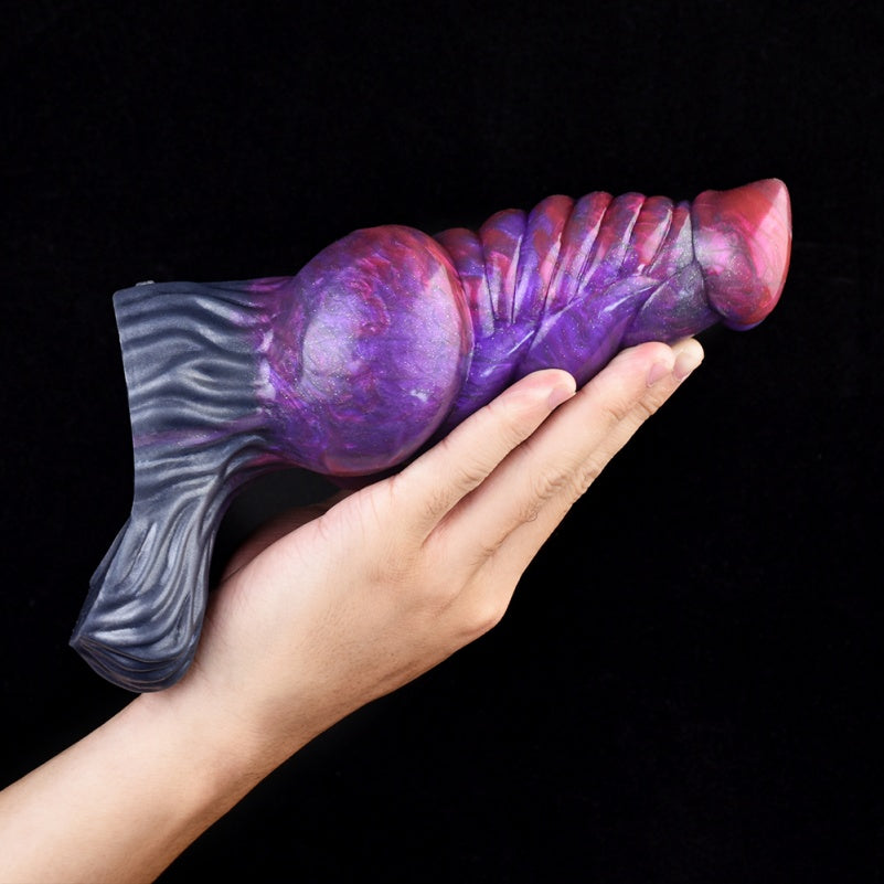 Dark Purple Silicone Penis Extender – Fits 6-Inch Wearers with Immersive Grip and Texture