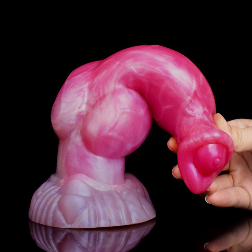 Fantasy Silicone Canine Dog Blowjob – G-Spot Inflating Pleasure Tool for Extreme Stimulation