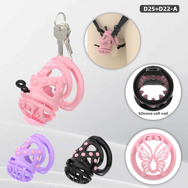 Butterfly Guardian Chastity Cage – Elegant Design, Comfortable Control & Customizable Wear