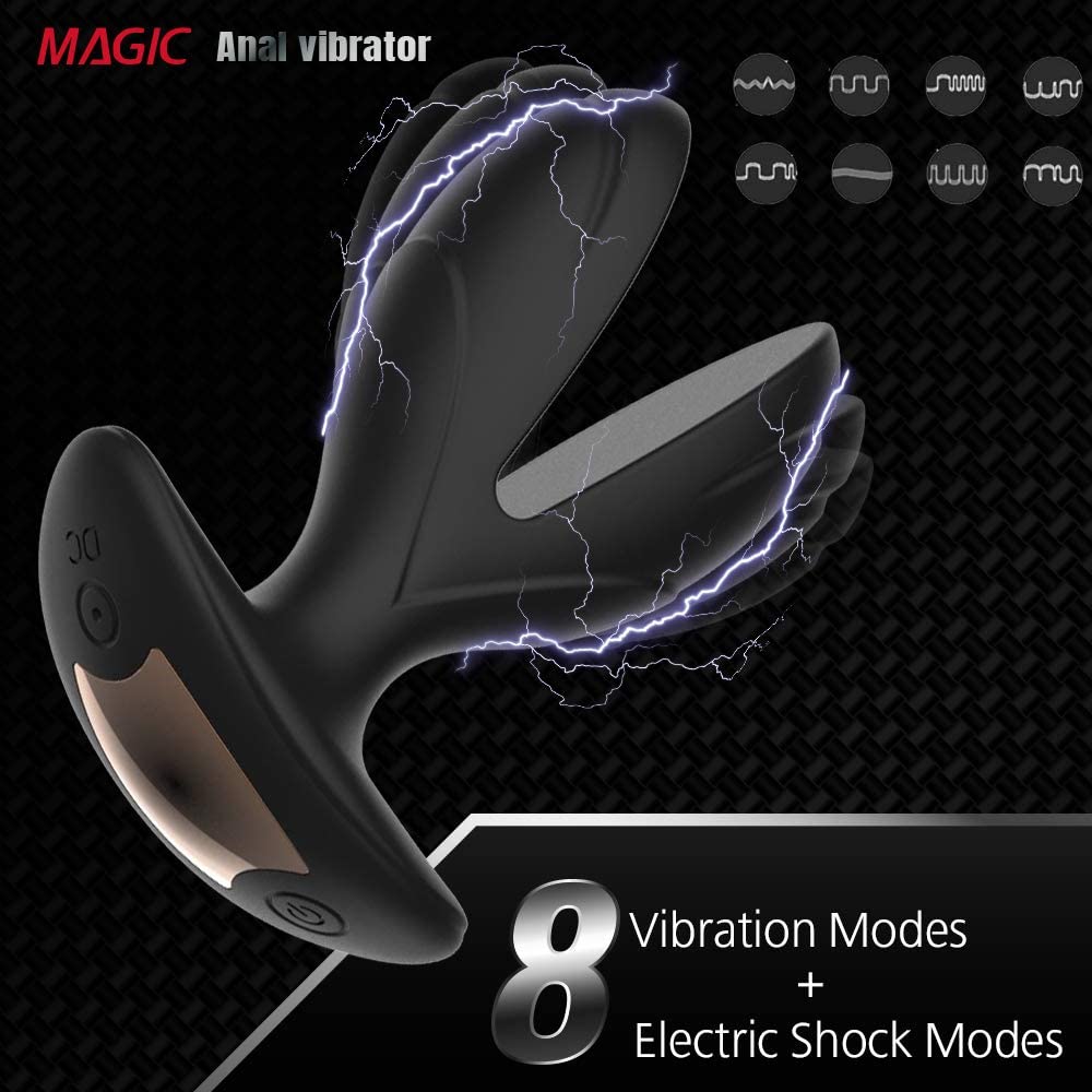 Remoter Anal Expander Butt Plug - Domlust E-stim Shock Prostate Massager