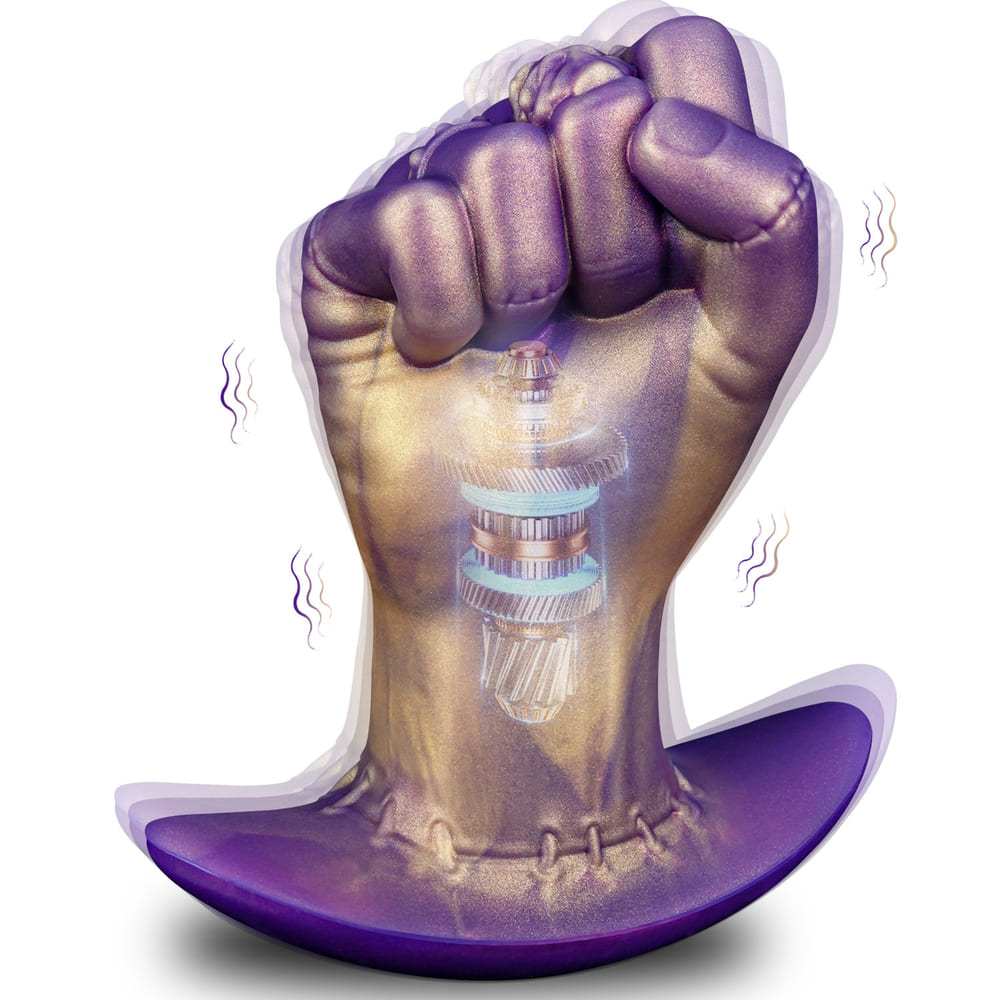 AoTuo-Silicone-Vibrating-Fist-Anal-Plug-with-Remote-Control