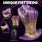 AoTuo-Silicone-Vibrating-Fist-Anal-Plug-with-Remote-Control