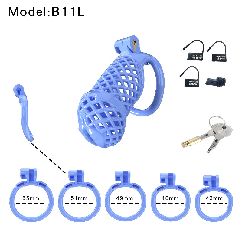 Mesh Ventilated Labia Chastity Cage – Multiple Sizes for All-Day Comfort