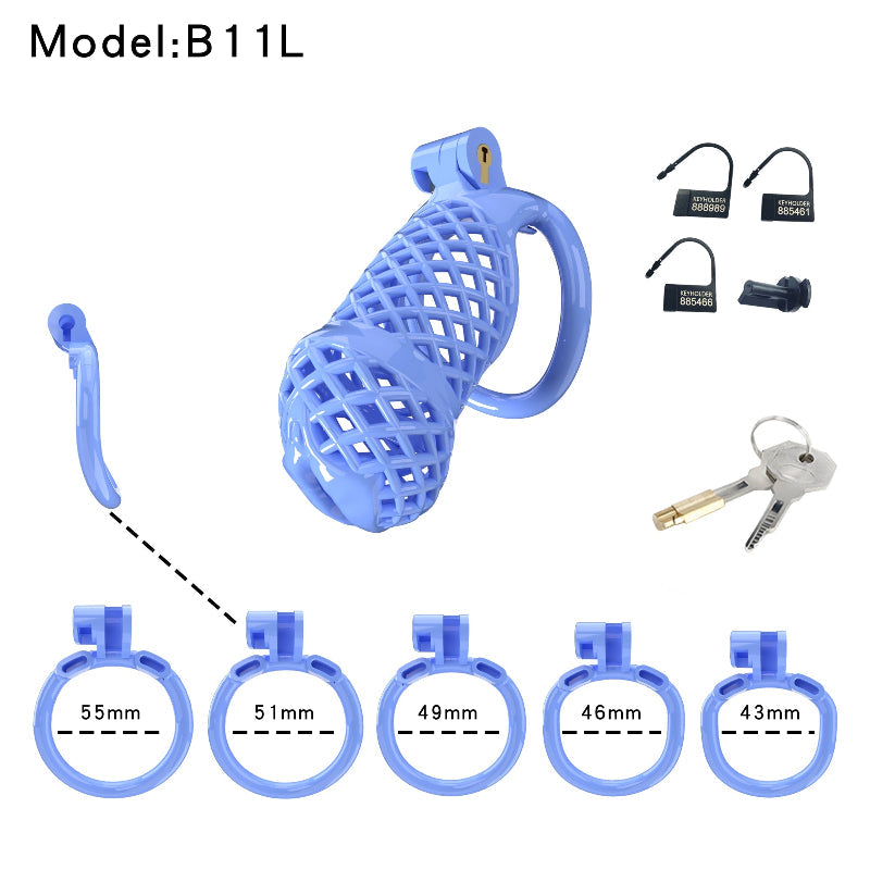 Mesh Ventilated Labia Chastity Cage – Multiple Sizes for All-Day Comfort