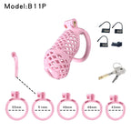 Mesh Ventilated Labia Chastity Cage – Multiple Sizes for All-Day Comfort