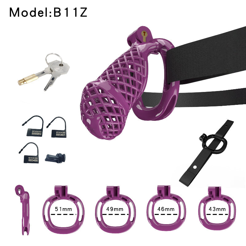 Mesh Ventilated Labia Chastity Cage – Multiple Sizes for All-Day Comfort