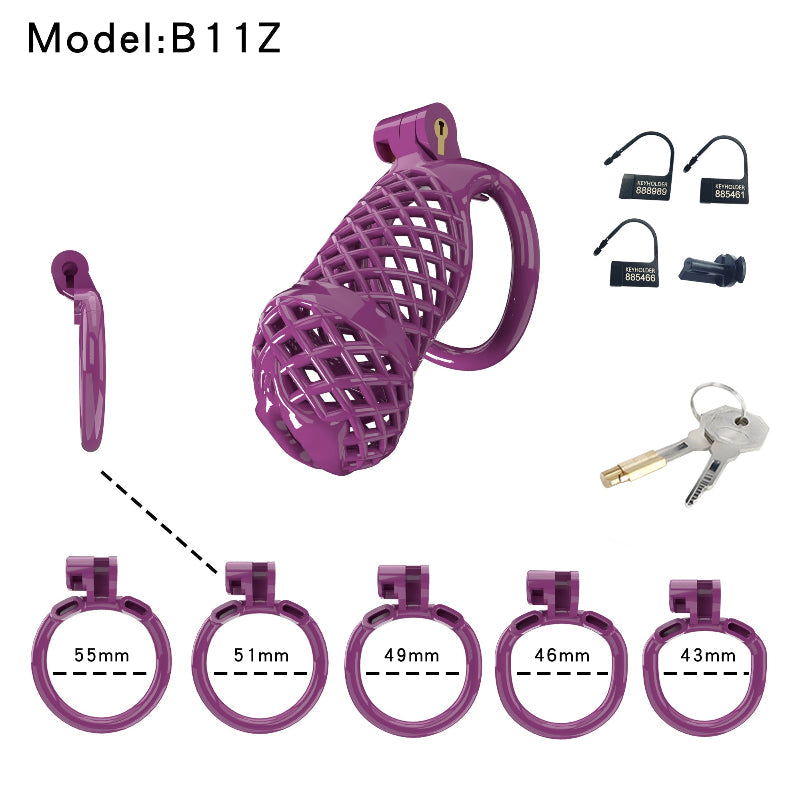 Mesh Ventilated Labia Chastity Cage – Multiple Sizes for All-Day Comfort
