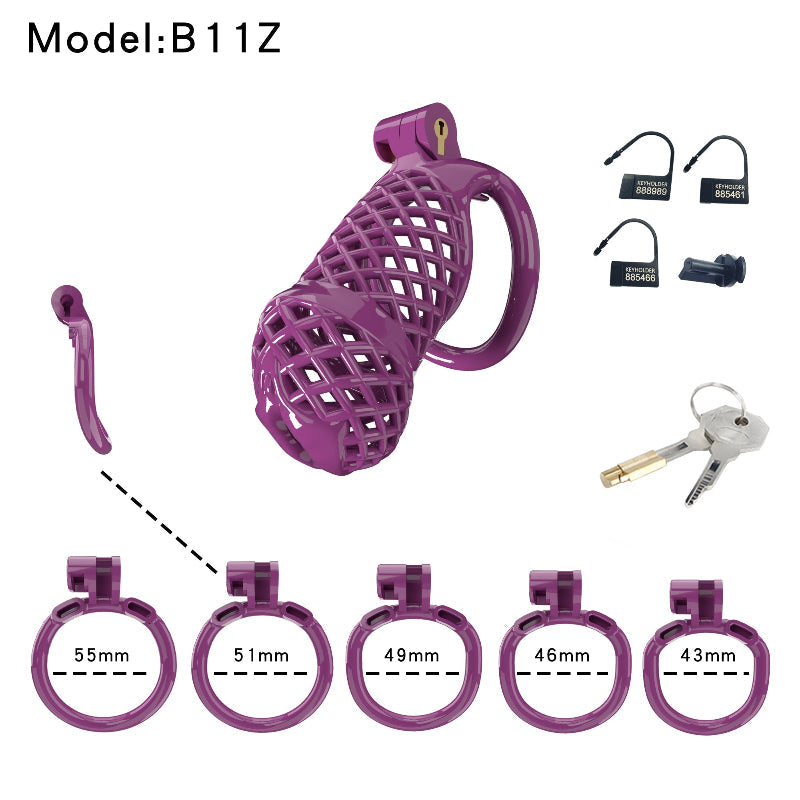 Mesh Ventilated Labia Chastity Cage – Multiple Sizes for All-Day Comfort
