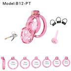Soft Cobra Chastity Cage Set – Flexible Silicone Cobra Cage with 6 Rings & Lock System