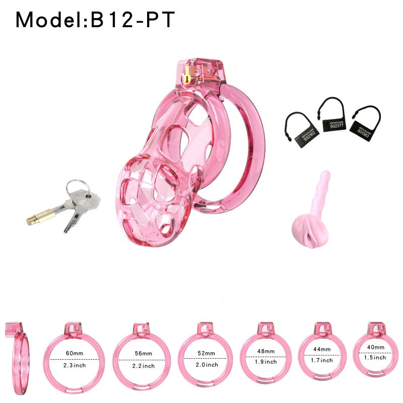 Soft Cobra Chastity Cage Set – Flexible Silicone Cobra Cage with 6 Rings & Lock System