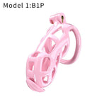 3D Printed Male Chastity Cage with Lock & 5 Rings – Resin Virginity Device for Men