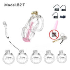 3D Printed Male Chastity Cage – Lightweight Penis Lock with 5 Rings for Erection Control & Bondage Fun