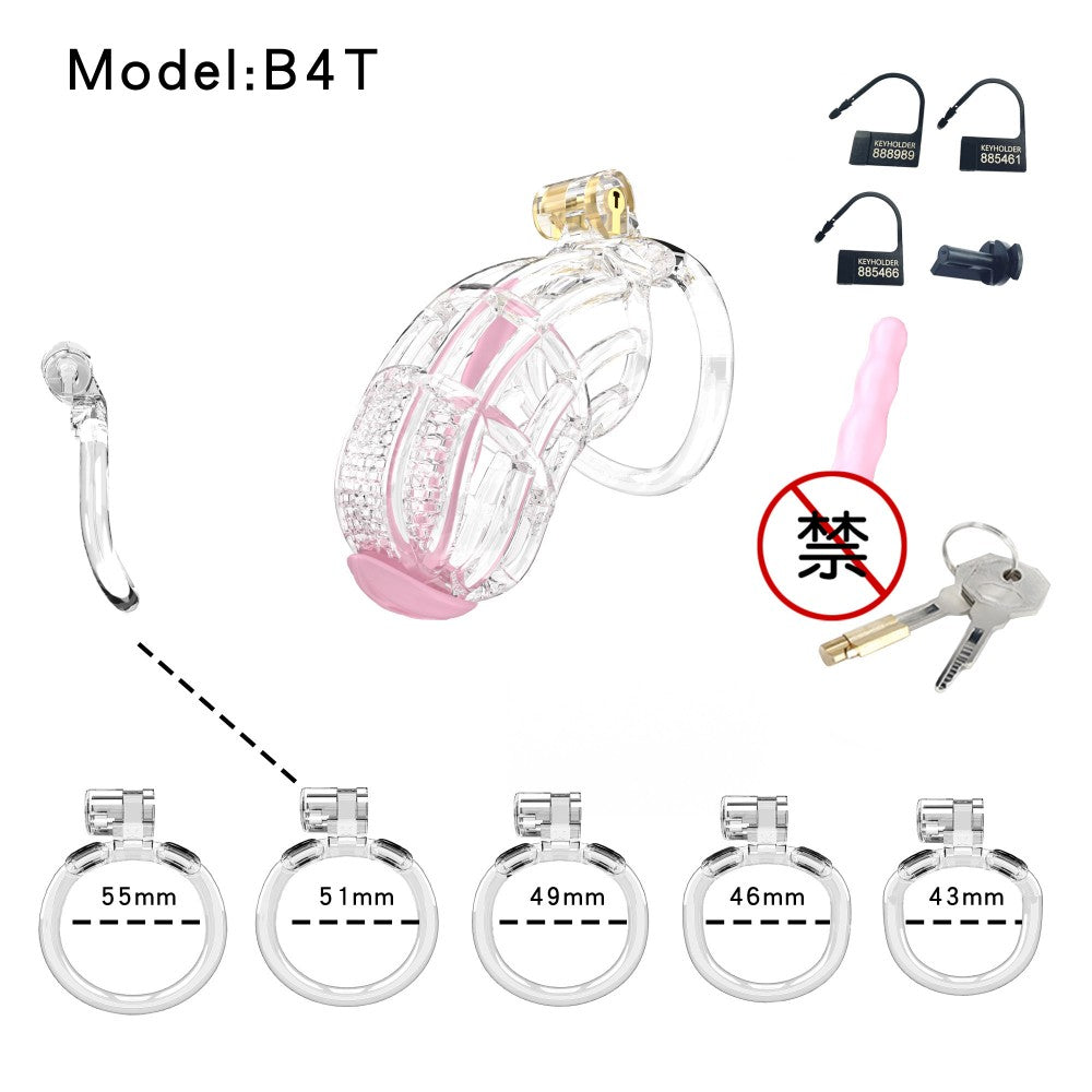 Honeycomb Obedient Chastity Cage – Lightweight Resin, 5 Ring Sizes & Built-in Lock