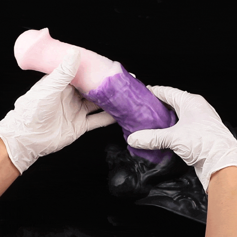 Fantasy Silicone Horse-Style Cock Sheath – Wearable Penis Enlarger & Extender Sex Toys for Men
