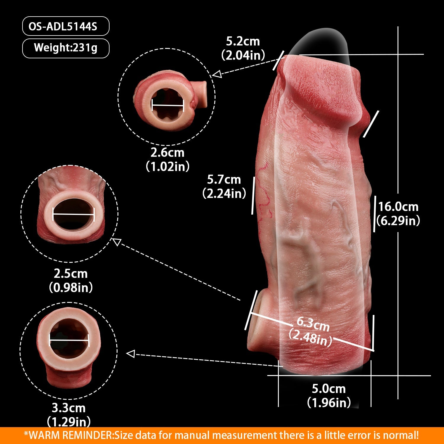 Muscle-Flex Vein Texture Cock Sleeve — Platinum Silicone Penis Extender with Dual-Channel Stimulation