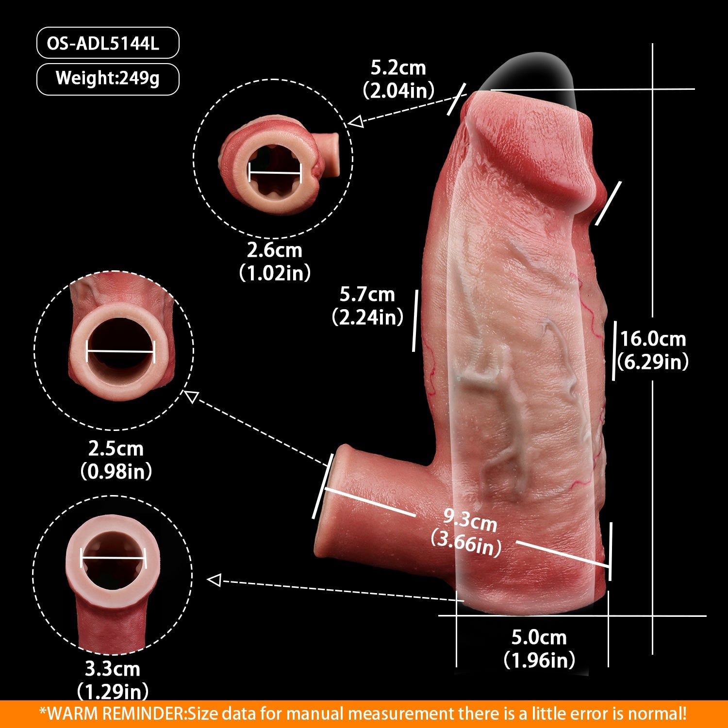 Muscle-Flex Vein Texture Cock Sleeve — Platinum Silicone Penis Extender with Dual-Channel Stimulation