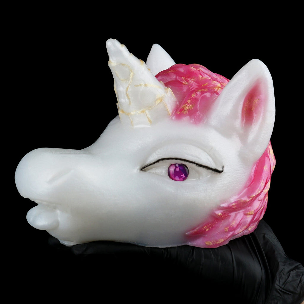 Platinum Silicone Fantasy Horse Mouth Pocket Pussy - Immersive Blowjob Sensation Sex Toys for Men