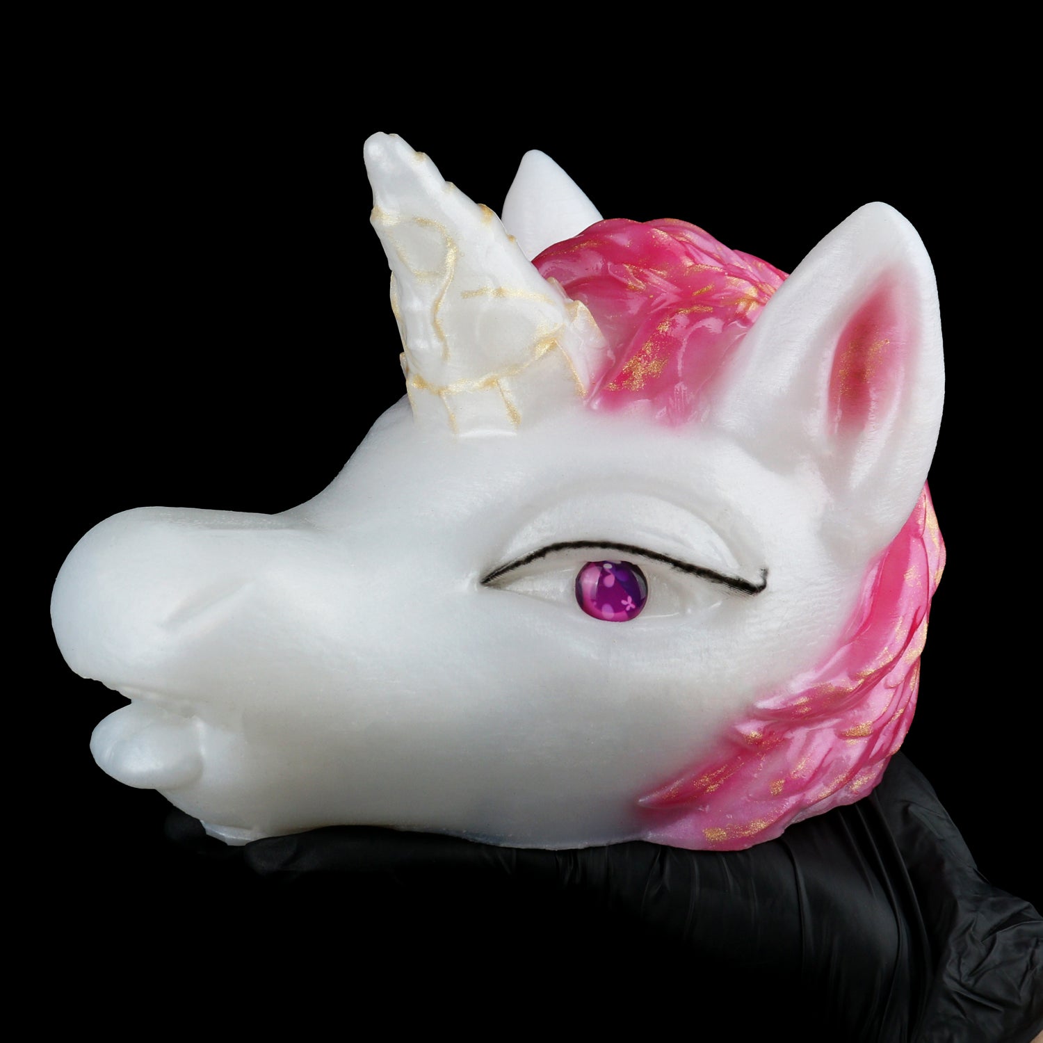Platinum Silicone Fantasy Horse Mouth Pocket Pussy - Immersive Blowjob Sensation Sex Toys for Men