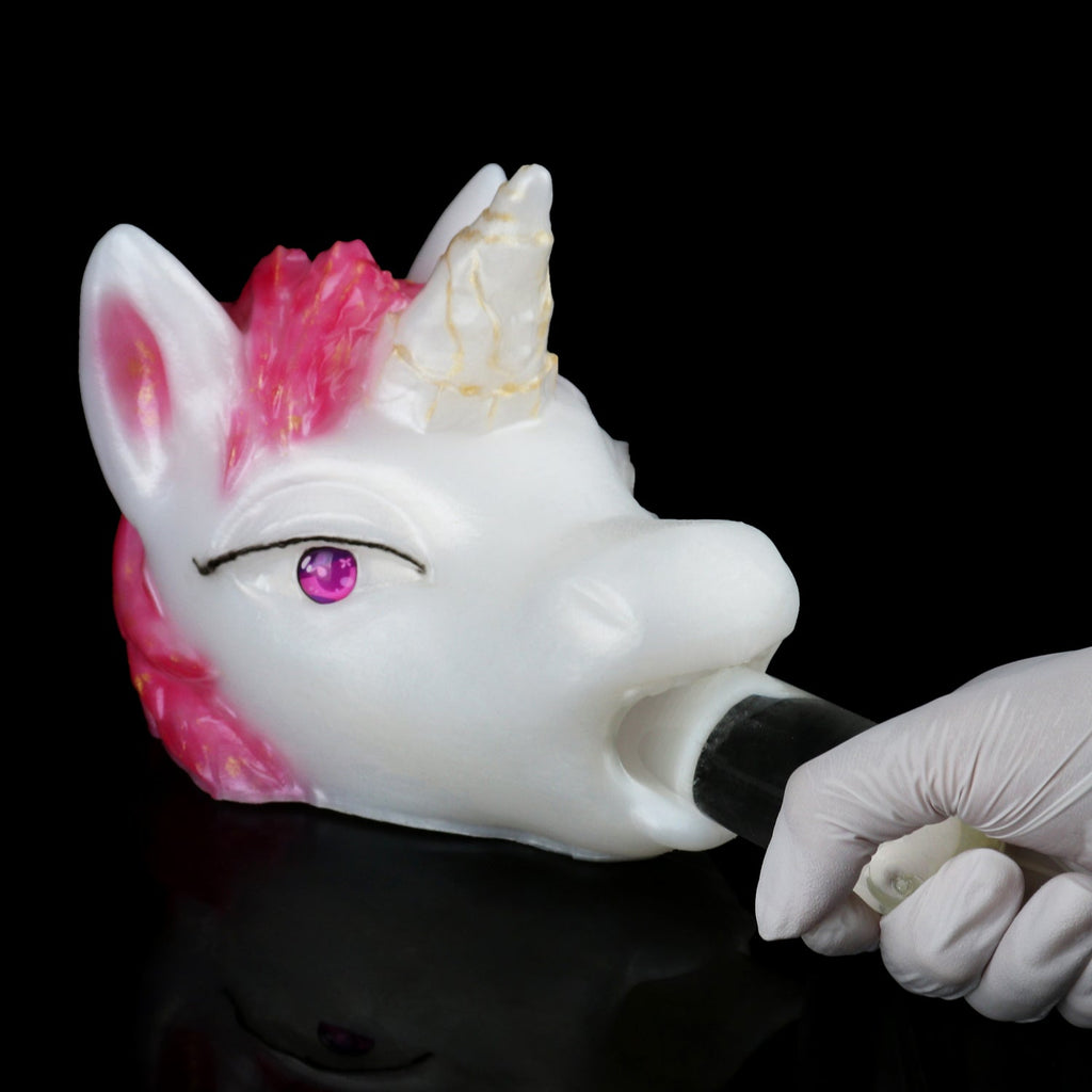 Platinum Silicone Fantasy Horse Mouth Pocket Pussy - Immersive Blowjob Sensation Sex Toys for Men