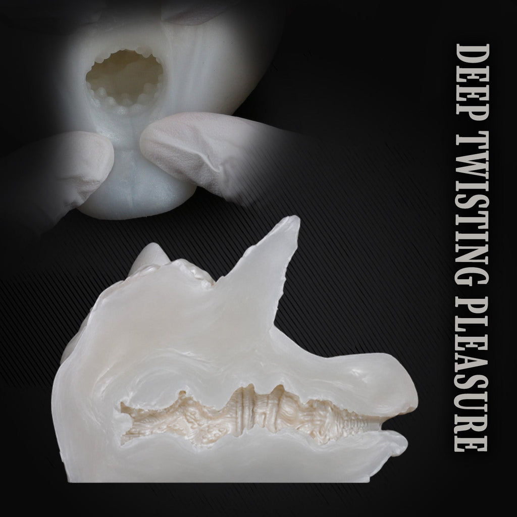 Platinum Silicone Fantasy Horse Mouth Pocket Pussy - Immersive Blowjob Sensation Sex Toys for Men