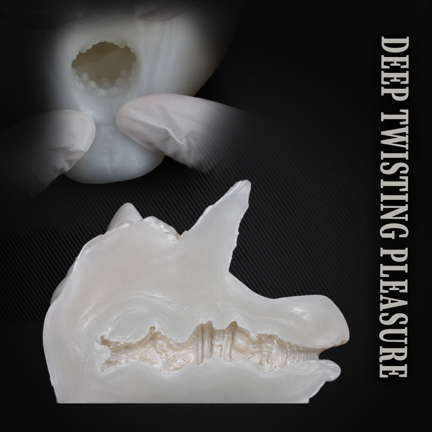 Platinum Silicone Fantasy Horse Mouth Pocket Pussy - Immersive Blowjob Sensation Sex Toys for Men