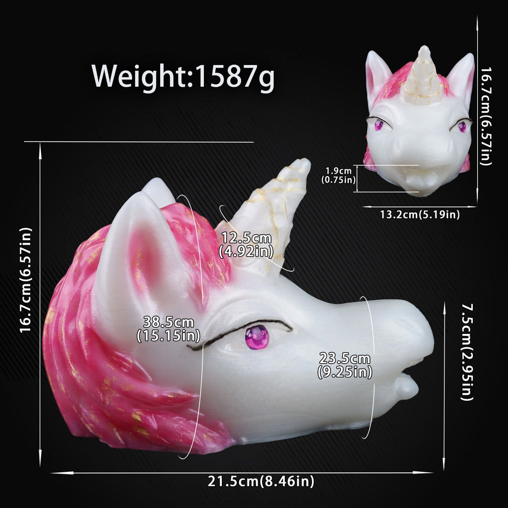 Platinum Silicone Fantasy Horse Mouth Pocket Pussy - Immersive Blowjob Sensation Sex Toys for Men