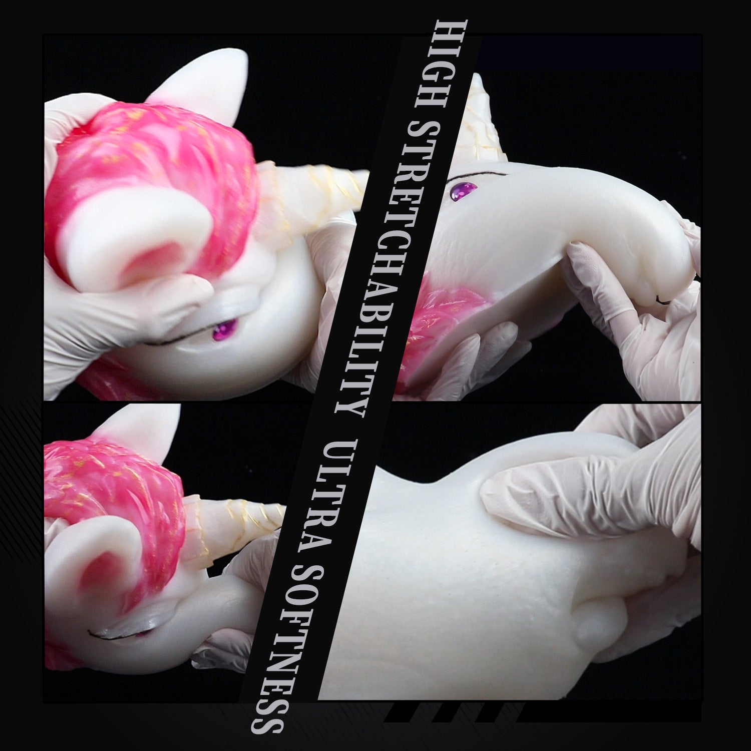 Platinum Silicone Fantasy Horse Mouth Pocket Pussy - Immersive Blowjob Sensation Sex Toys for Men