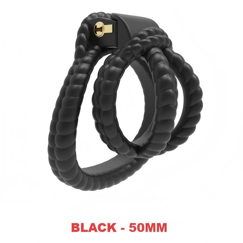 Rope Design Chastity Cage – Artistic Rope-Look Male Lock