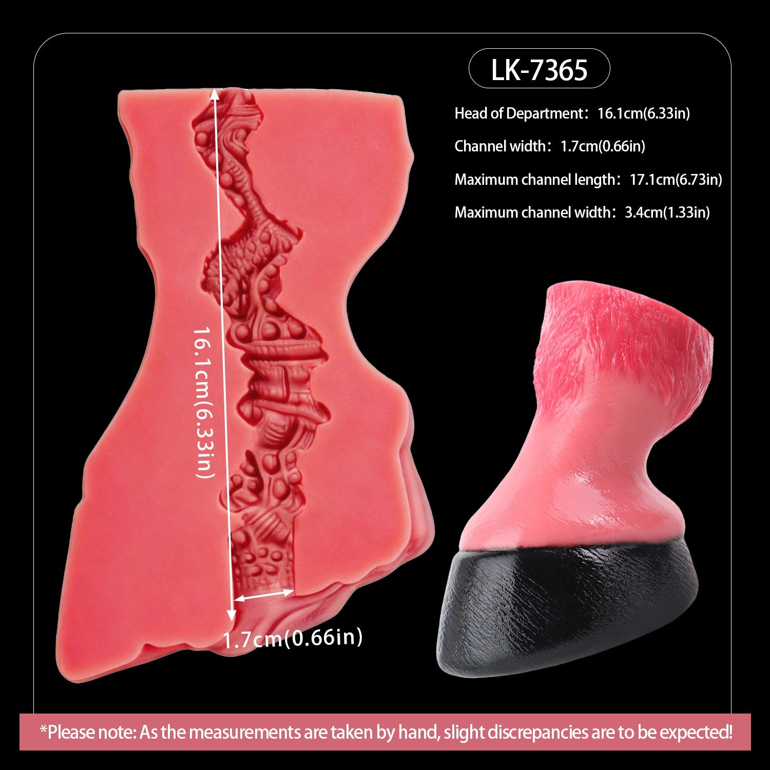 Dual-Entry Horse Hoof Pocket Pussy – Platinum Silicone Fantasy Stroker for Men